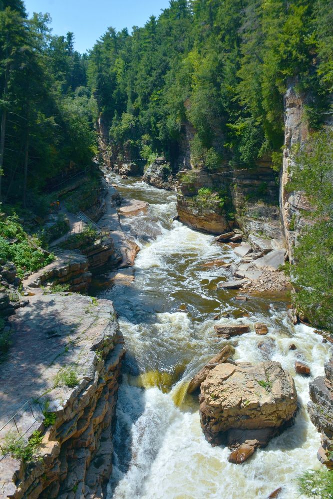 The rapids of Ausable Chasm