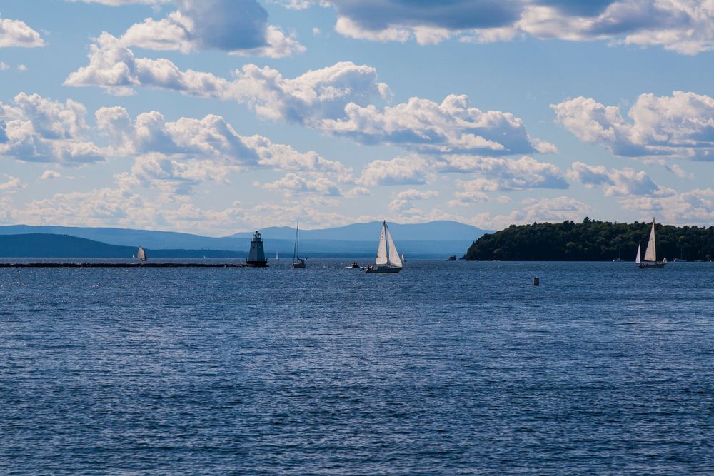 The waters of Lake Champlain