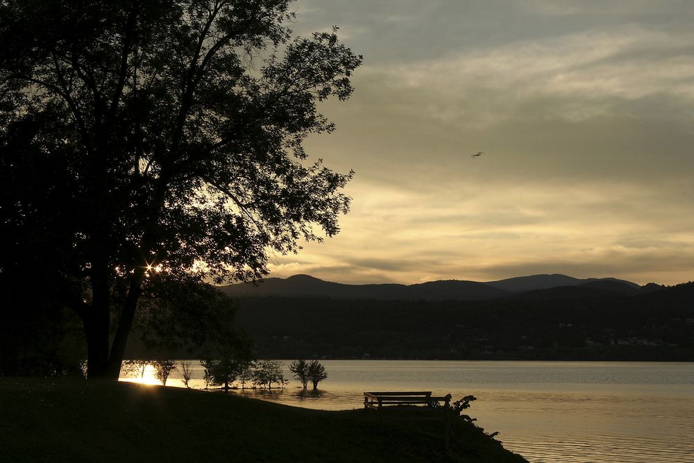Sunset over Lake Champlain