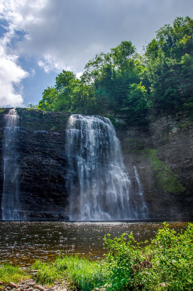 Scenic view of Salmon River Falls