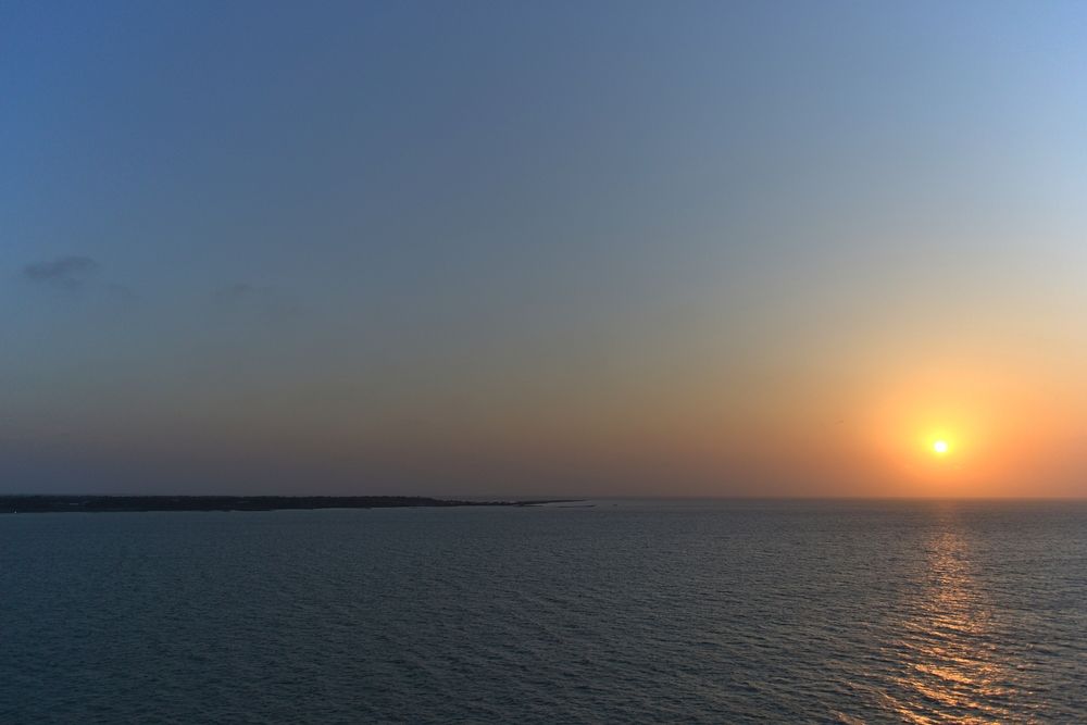 Sunset over Rockport Beach