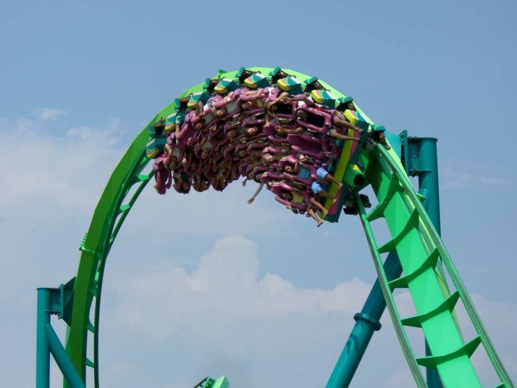 People on Dorney Park & Wildwater Kingdom's rollercoaster