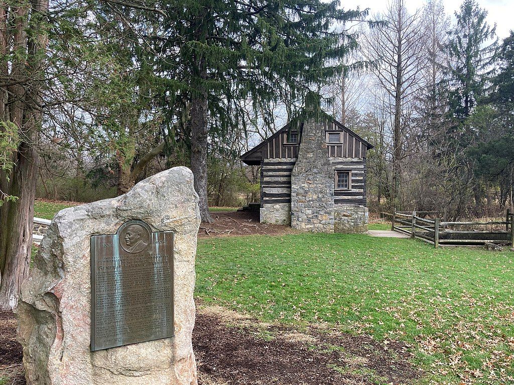 A marker at Trexler Memorial Park