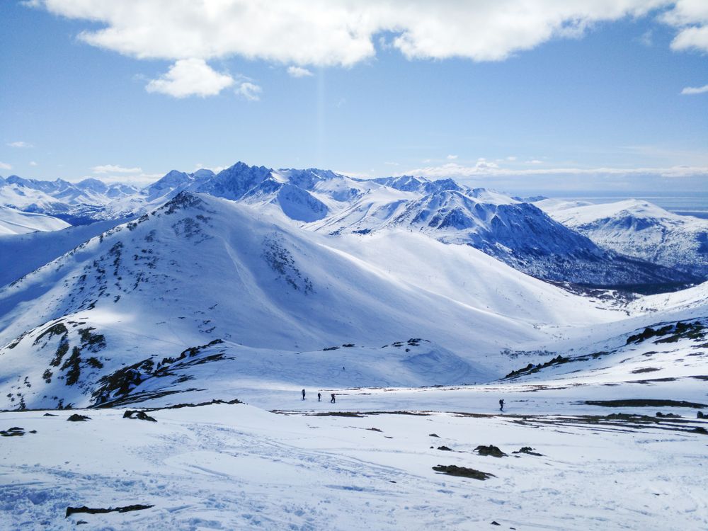 Daytime view of Arctic valley