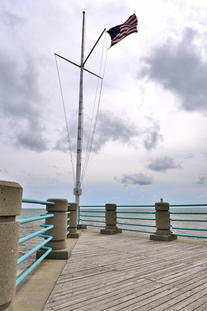 View of a Flag at Reefpoint Marina