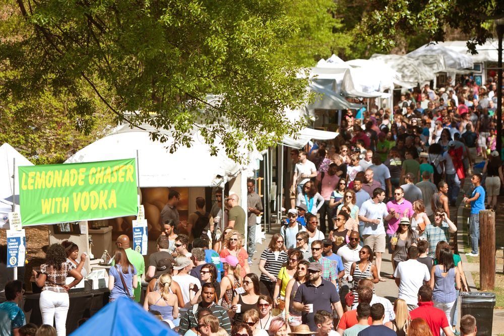 Crowd in Atlanta Dogwood Festival