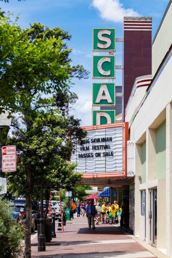 Outside of SCAD Museum of Art