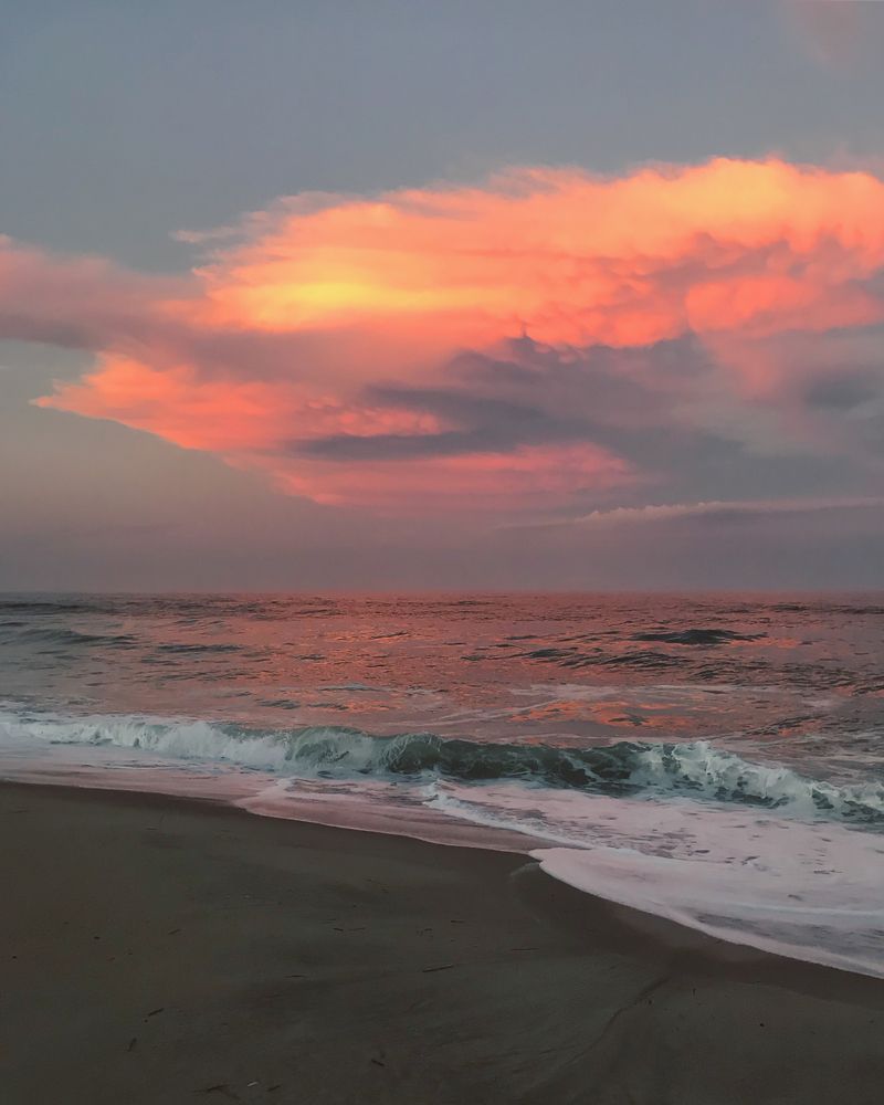 Gorgeous sunset at Ocean Grove Beach
