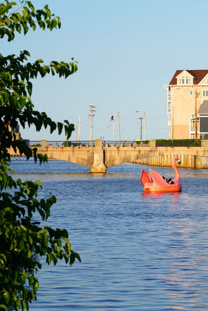 Sunny day at Wesley Lake