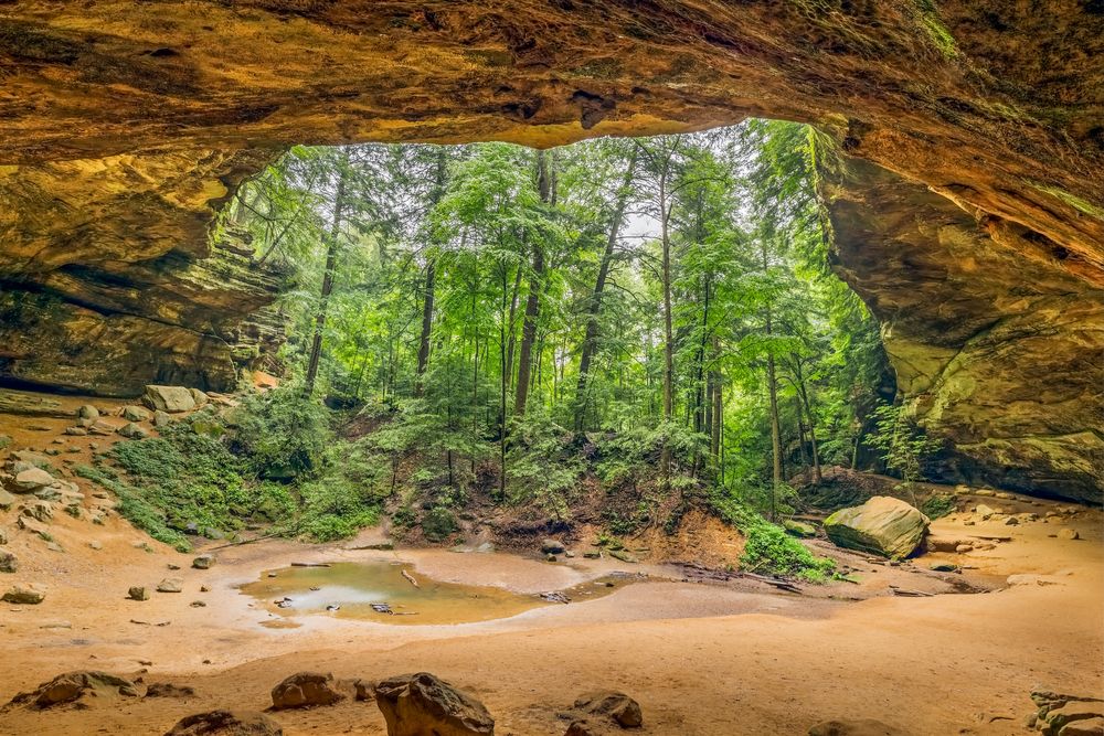 Daytime view of the Ash Cave