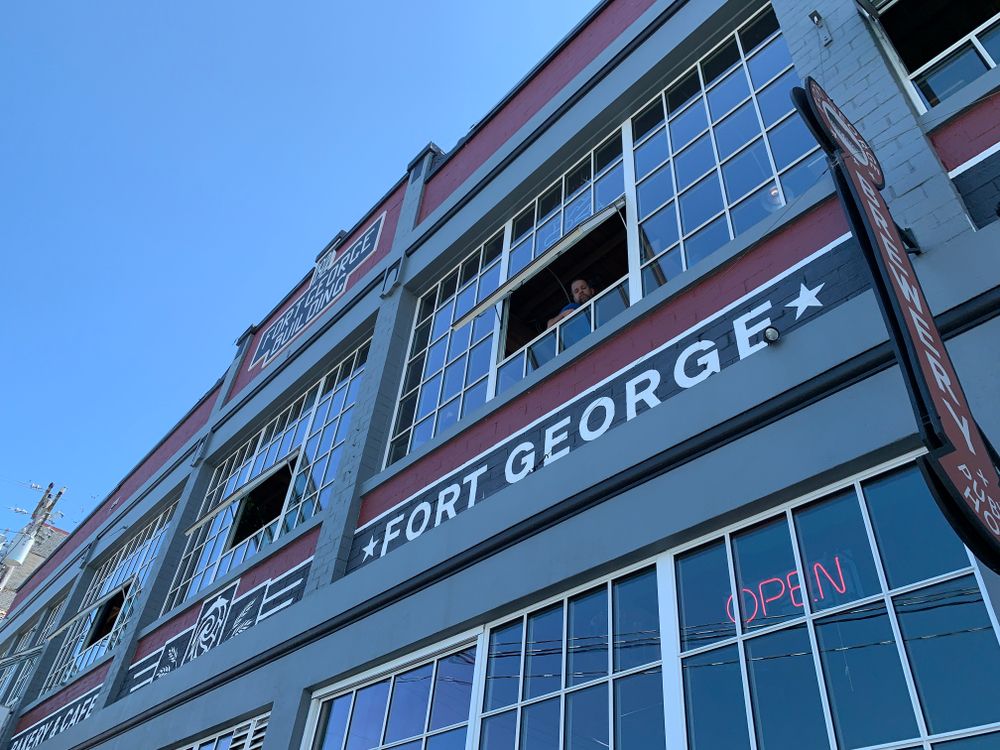 Exterior of Fort George Brewery