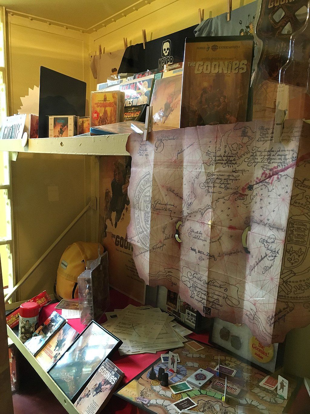 Exhibit of the Goonies in Oregon Film Museum
