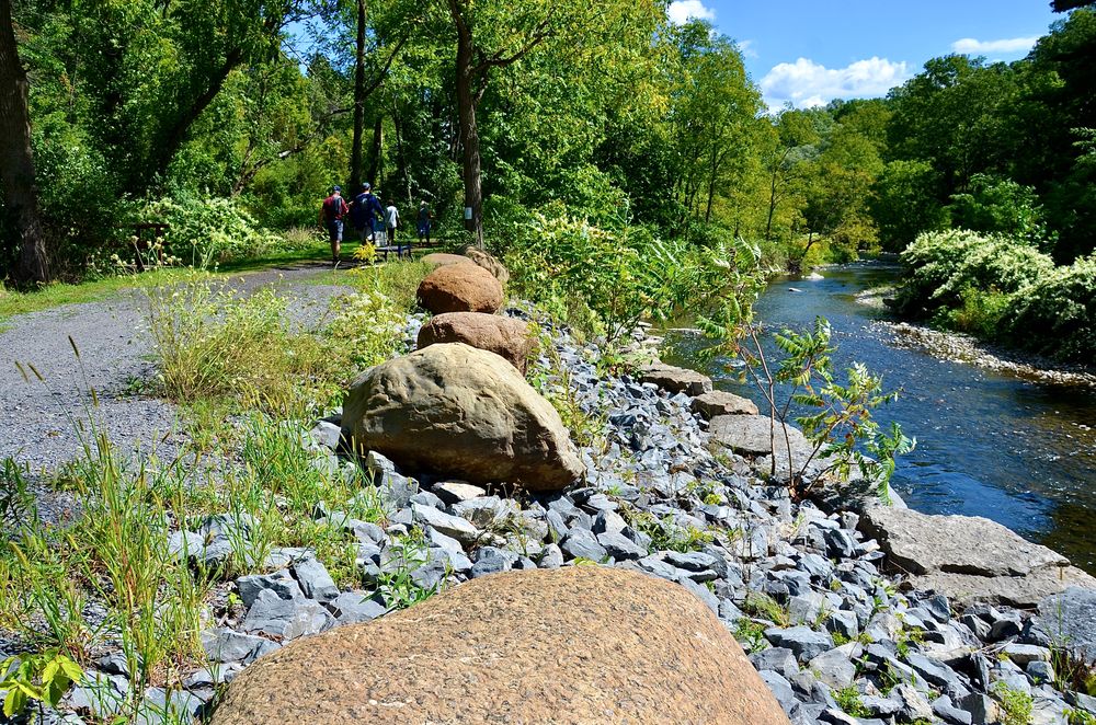 View of Keuka Lake Outlet Trail