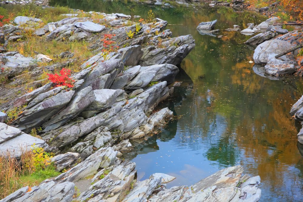 The waters of Ottauquechee River