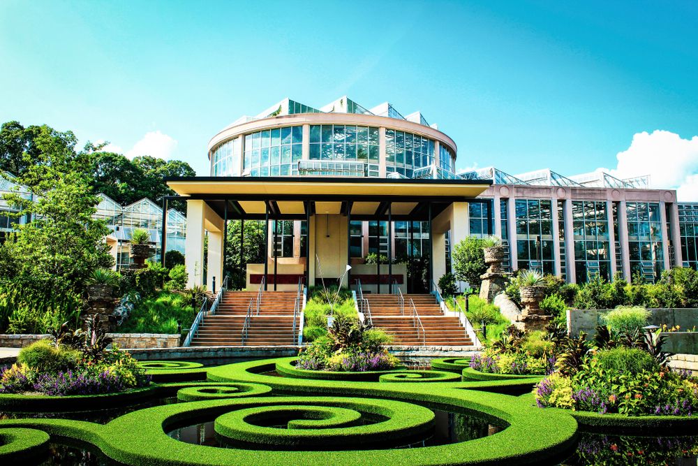 Daytime view of Atlanta Botanical Gardens