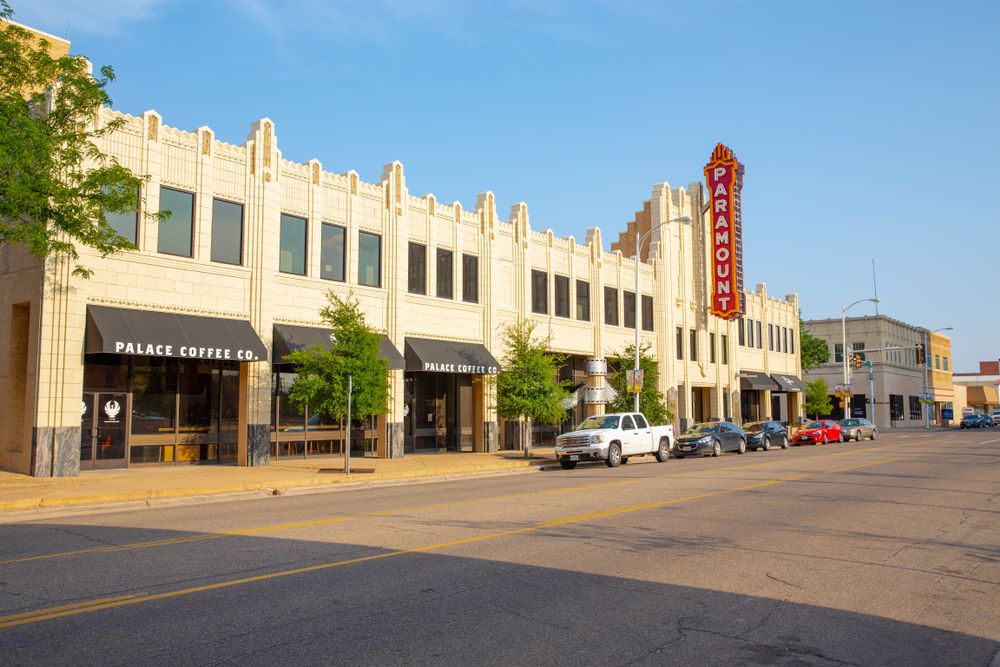 Buildings along the Downtown Historic District
