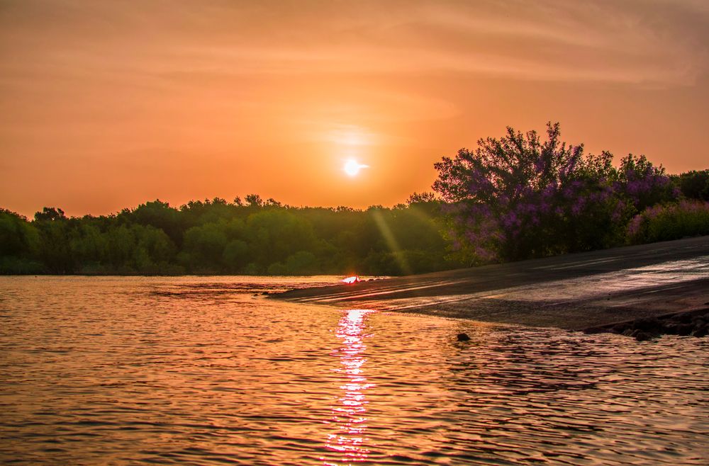 Sunset over Lavon Lake