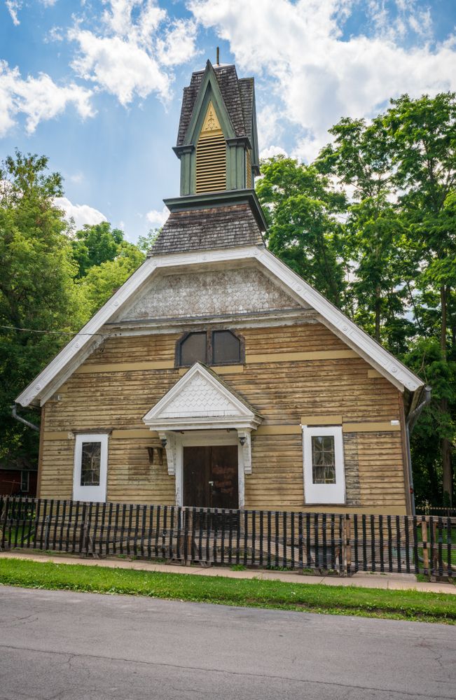 Exterior of Harriet Tubman National Historical Park's church