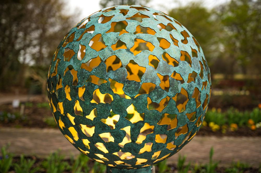 Garden sculpture at Green Spring Gardens