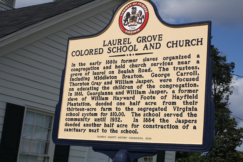 History marker of Laurel Grove School Museum