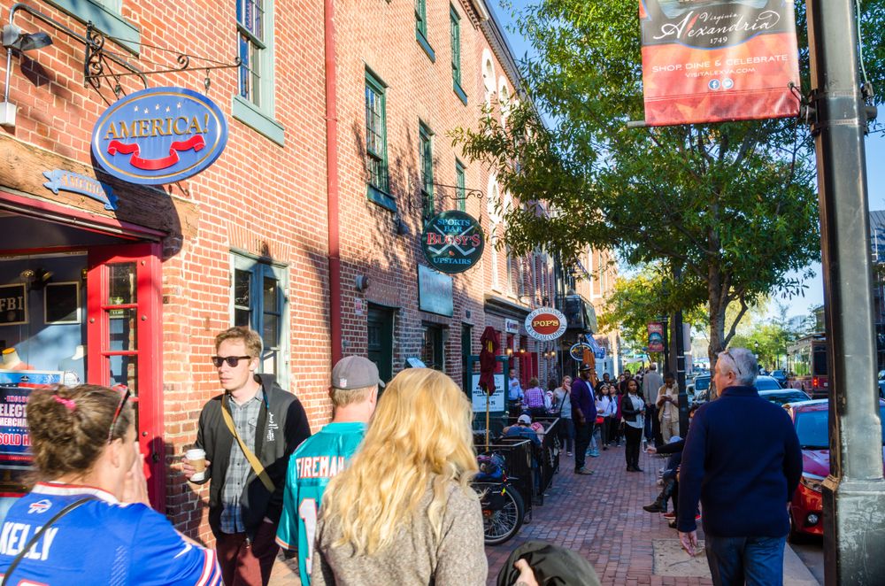 People at Old Town Alexandria
