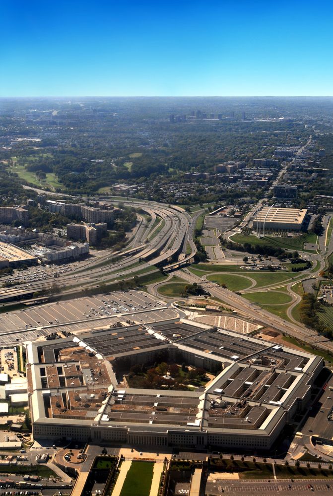 Aerial view of the Pentagon