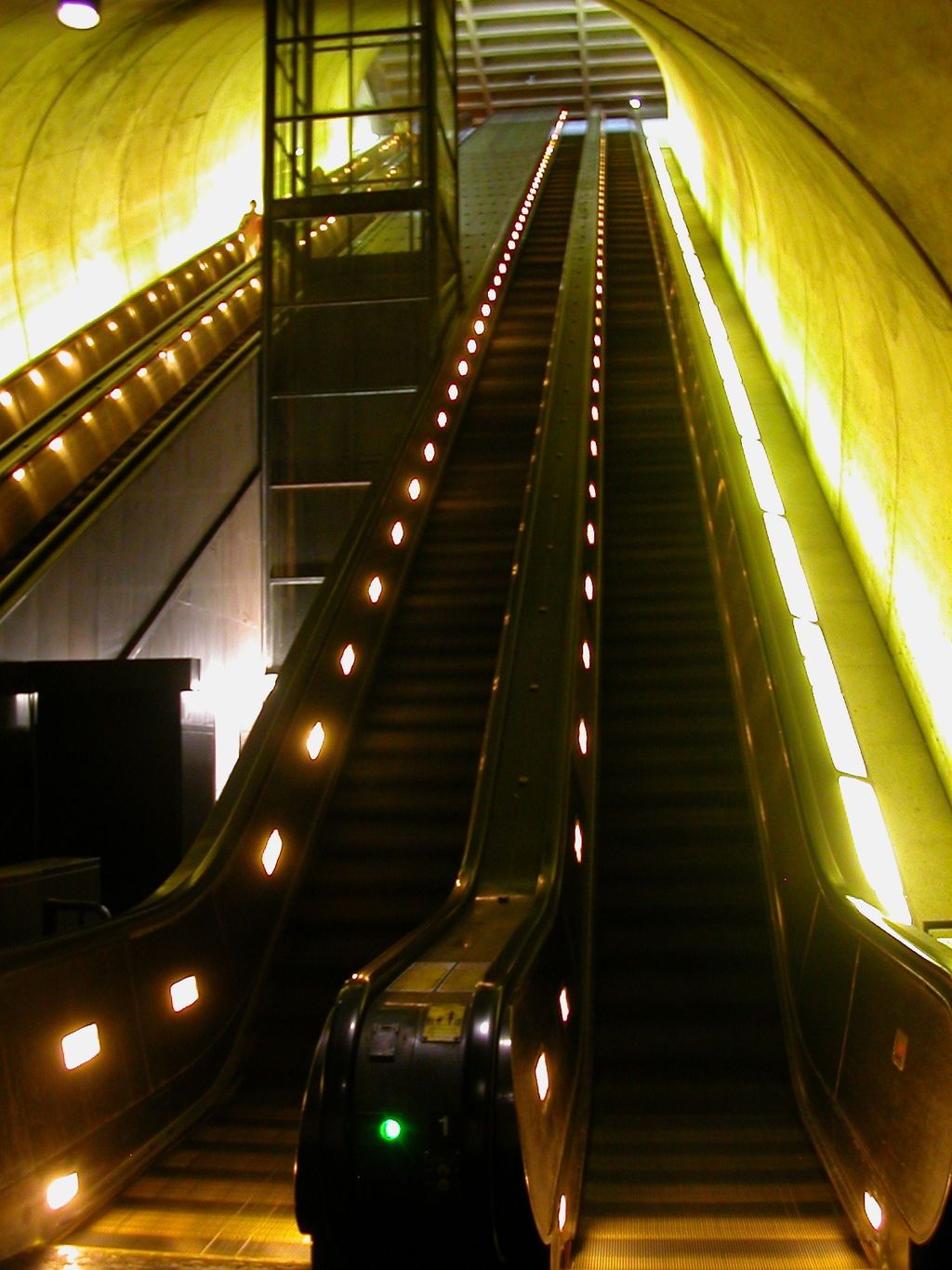 View of the Rosslyn Metro Escalator