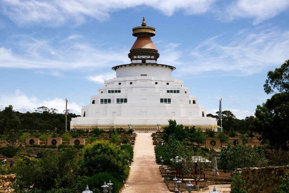 Exterior of Great Stupa of Universal Compassion