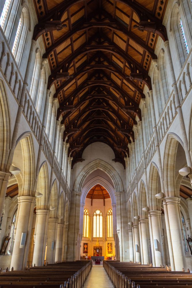 Interior of the Sacred Heart Cathedral
