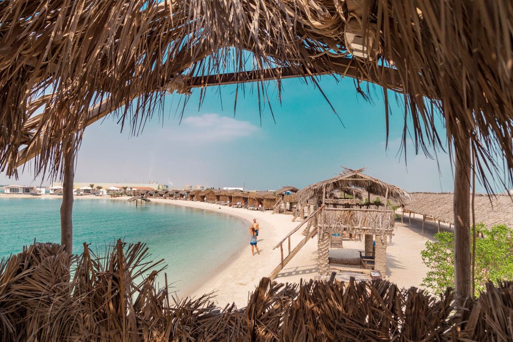 One of Al Dar Islands' beach