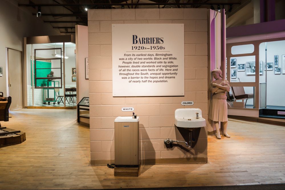 Interior of the the Birmingham Civil Rights Institute