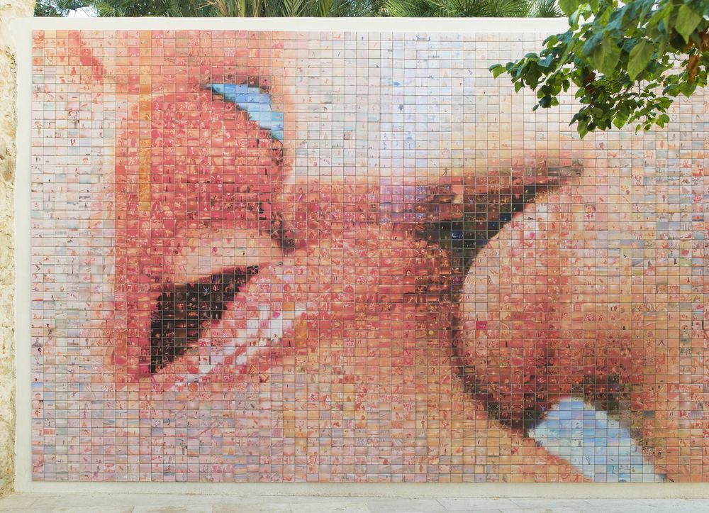 “The World Begins With Every Kiss” Mural