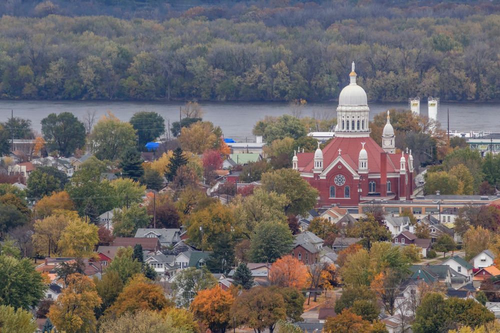 Aerial View of Basilica of St. Stanislaus Kostka