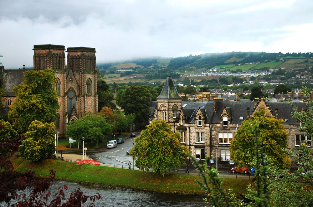Aerial View of Inverness Cathedral