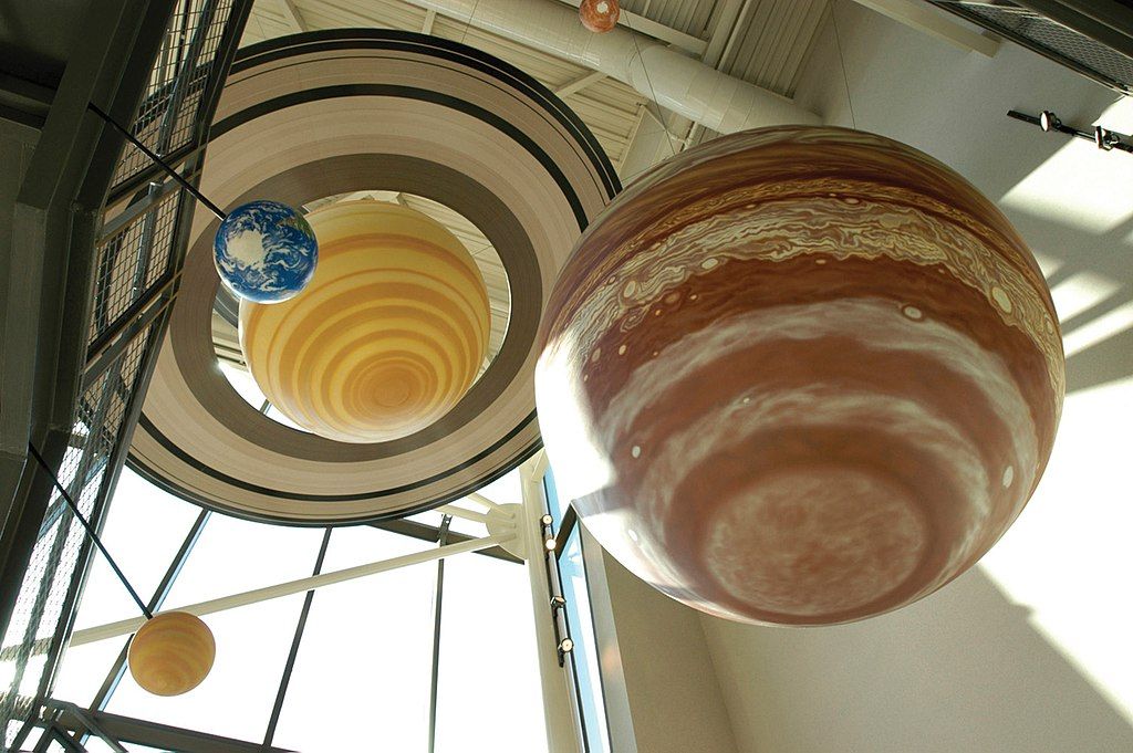 Planets on the ceiling of Louisiana Art & Science Museum