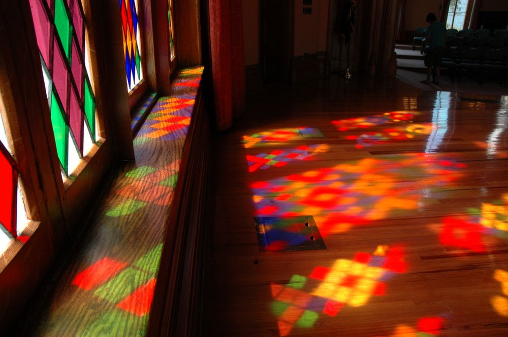 Stained glass windows of Old State Capitol of Louisiana
