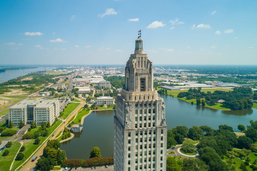 Top half of the State Capitol