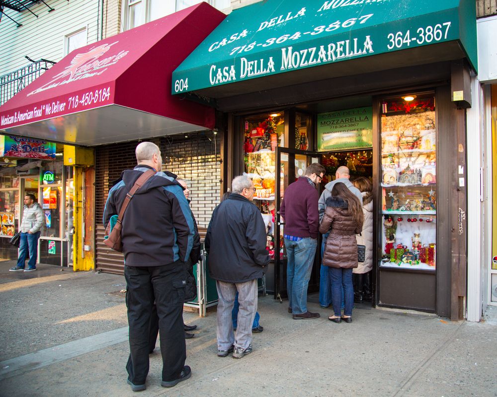 People at Bronx Little Italy