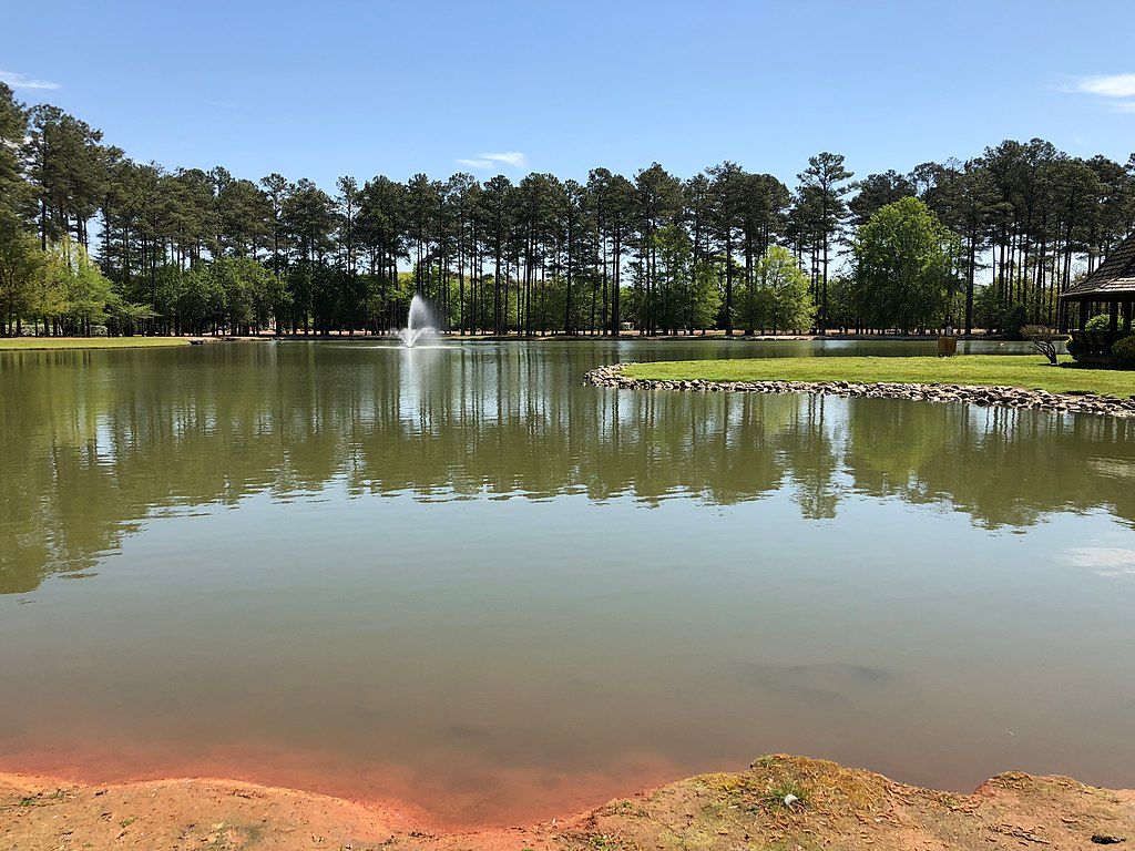 The waters of Dellinger Park