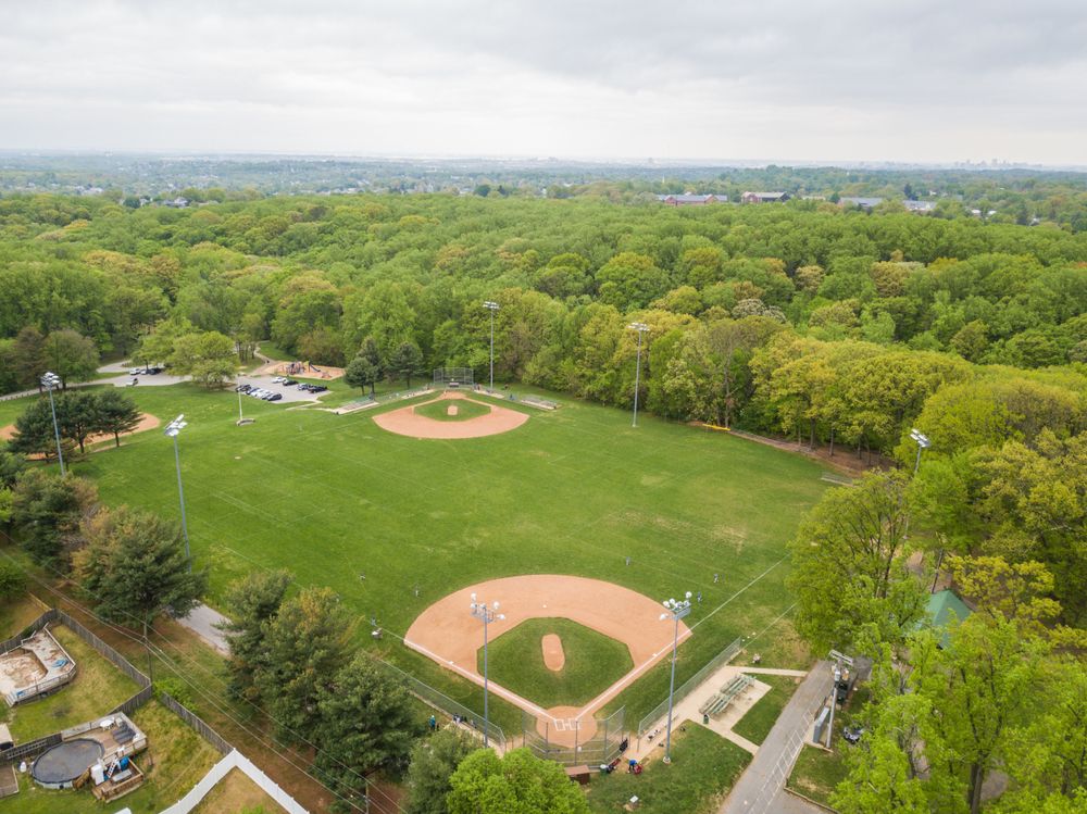 Aerial view of Double Rock Park