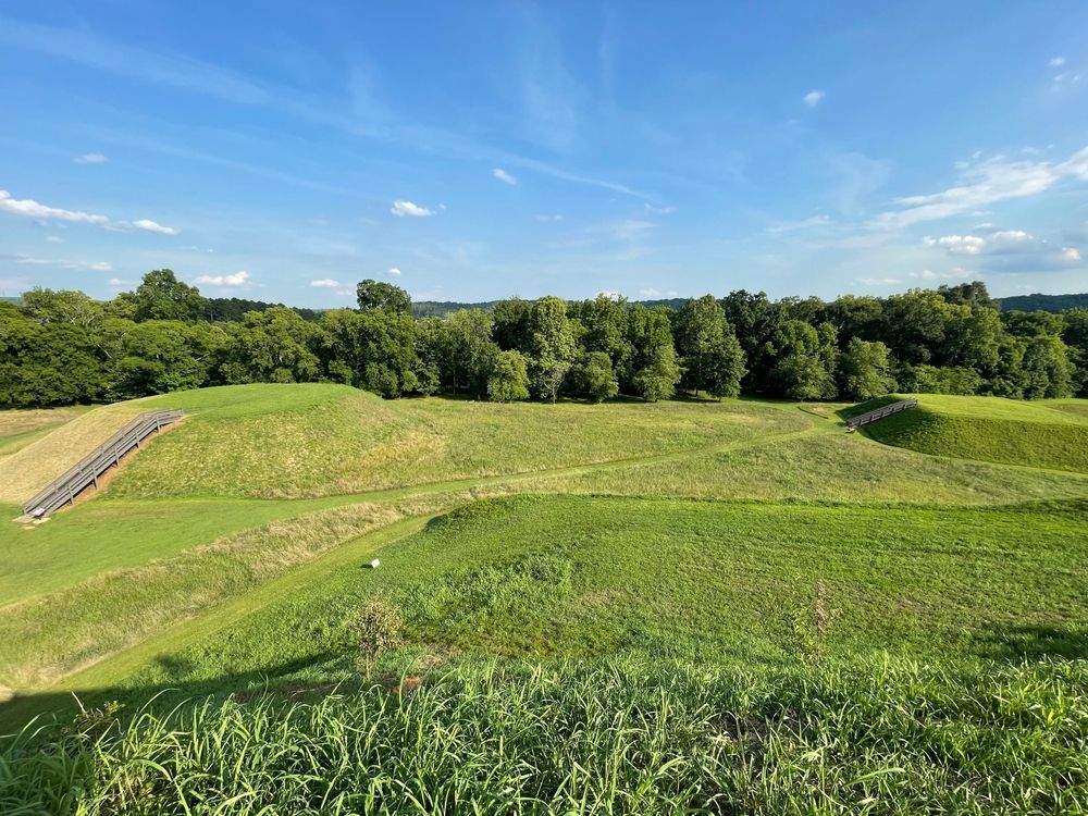 The grounds of Etowah Indian Mounds State Historic Site