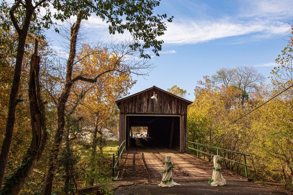 Entryway of the Euharlee Creek Covered Bridge