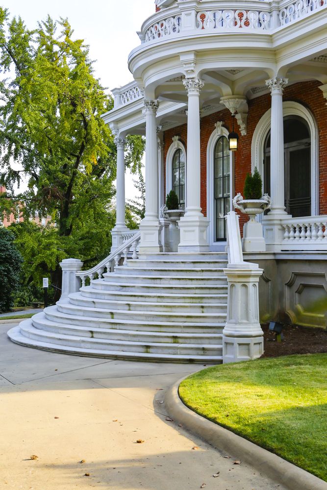 Steps leading to the Hay House entrance