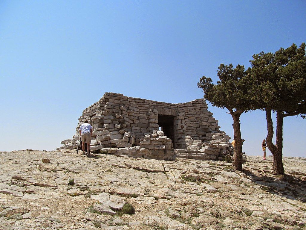 A person approaching Kiwanis Cabin