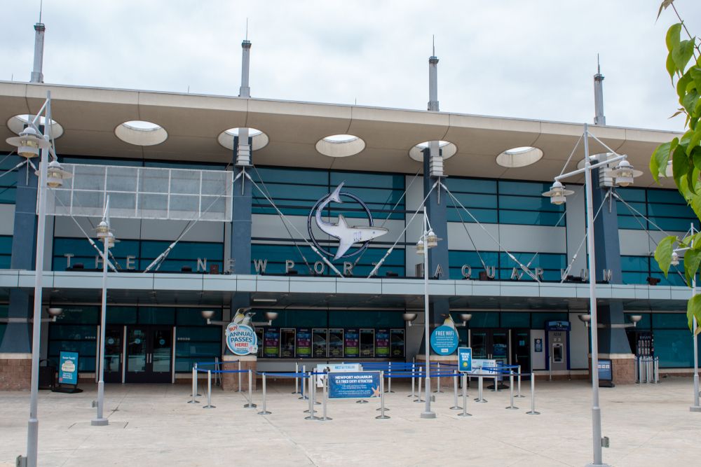 Exterior of the Newport Aquarium