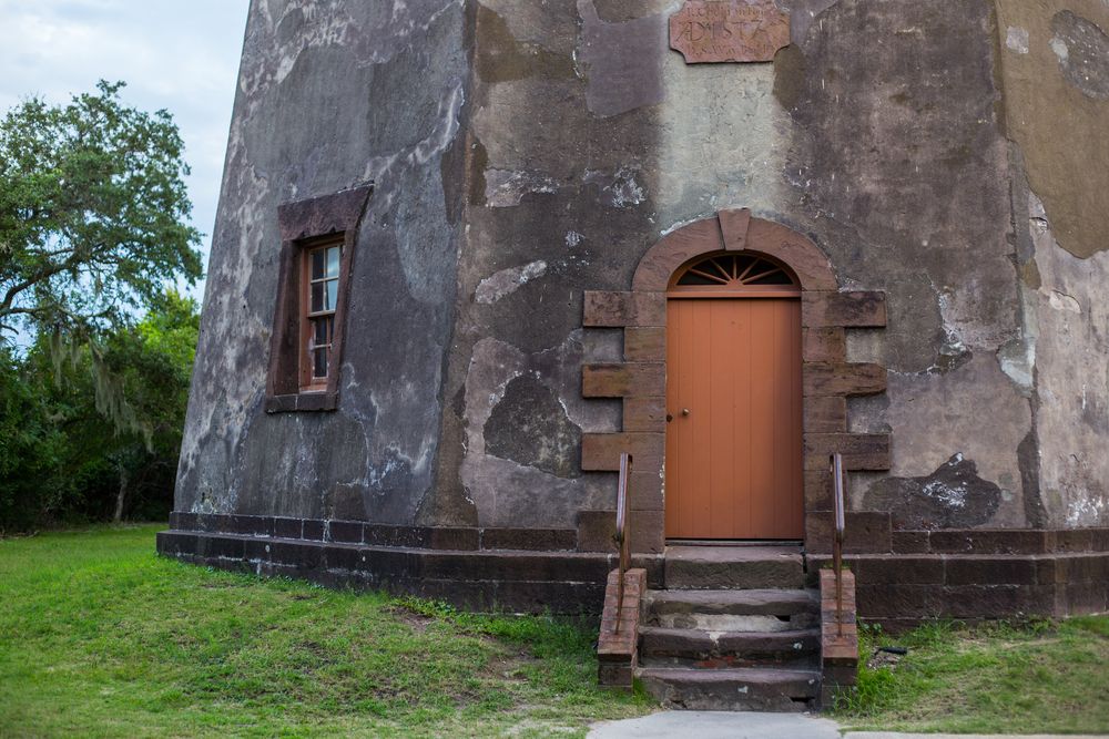 Entrance door of the Old Baldy Lighthouse