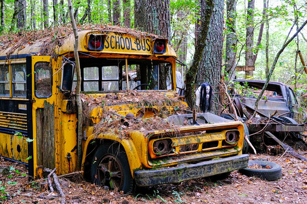 School bus at Old Car City