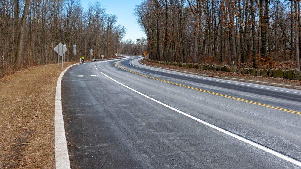 A road at Tenafly Nature Center
