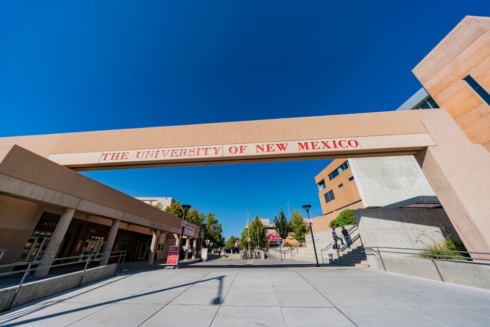 Signage of The University of New Mexico