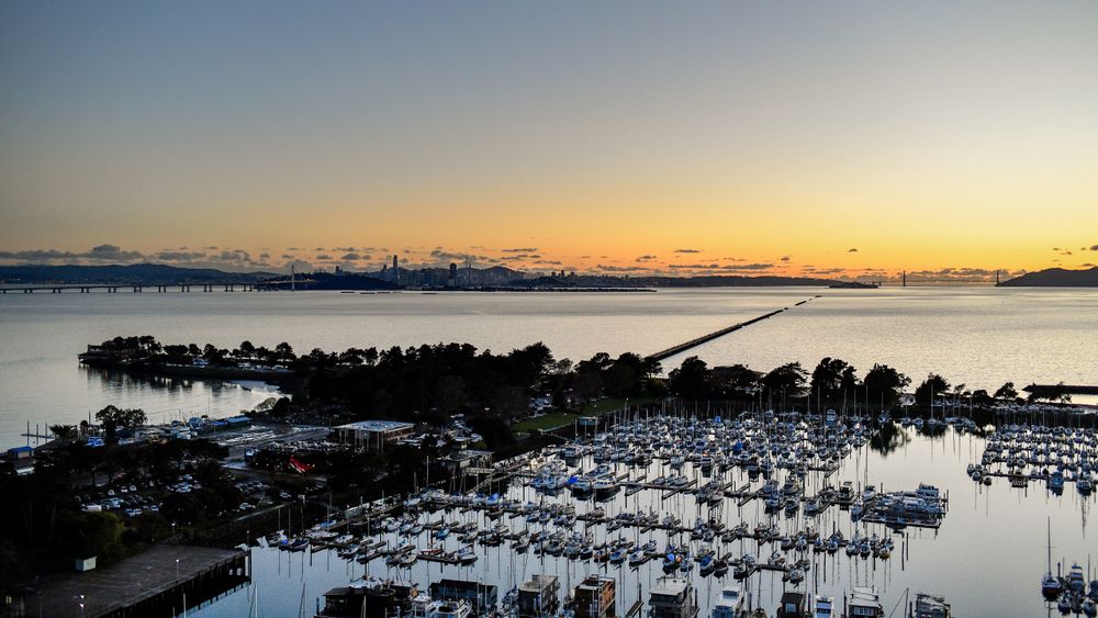 Aerial view of Berkeley Marina